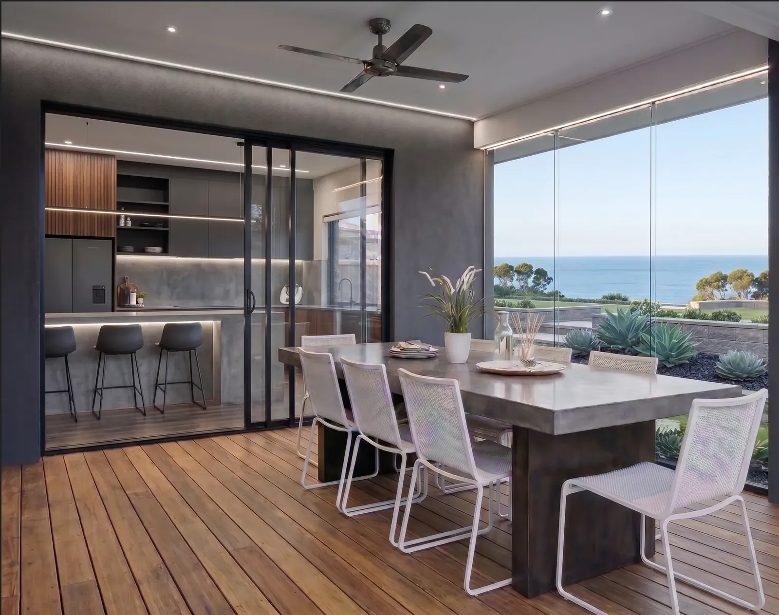 Alfresco outdoor living area design by HATd Studio