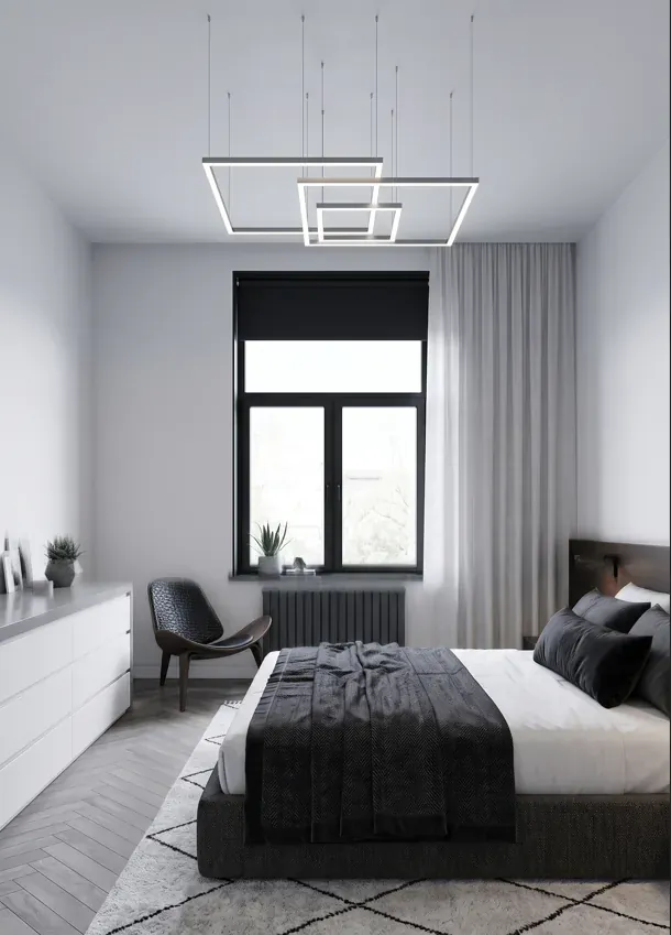 Custom bedroom interior design by HATd Studio
